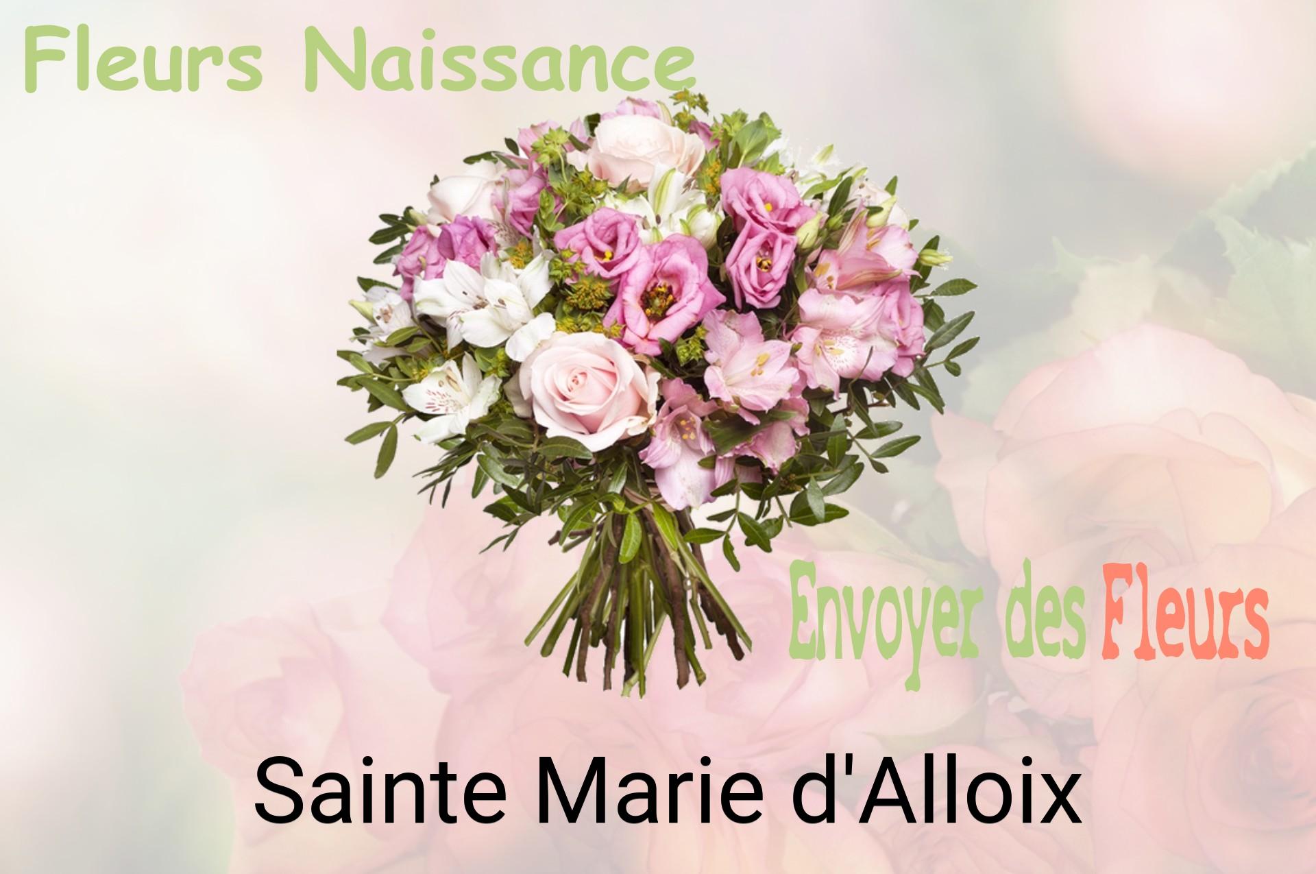 Bouquet de fleurs de naissance livré à Sainte-Marie-d'Alloix